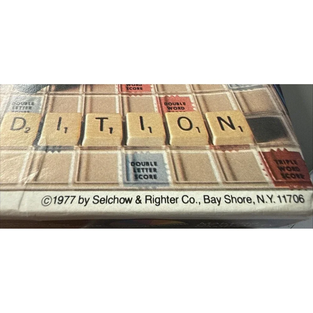 Scrabble 1977 Travel Edition No 52 Selchow & Righter Complete Game Vintage